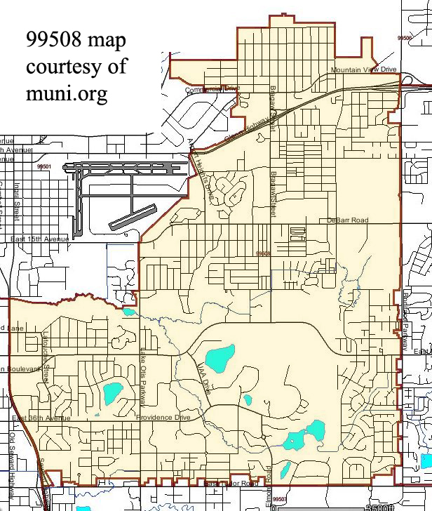 Rogers Park, Airport Heights, Tudor Area, U-med,University area, Russian Jack, Mountain View, Anchorage, Alaska